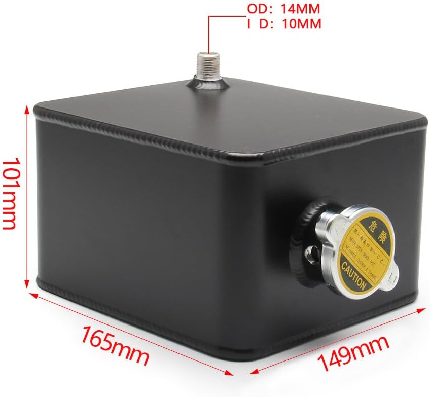 ya 10 9.16 baidi GM 2.5L Water Coolant Radiator Overflow Recovery Tank Bottle Aluminum