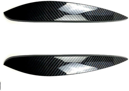 ya 4 8.14 for Mercedes-Benz for Smart 14-Later Carbon fiber Headlight Eyelid Lid Eyebrow Trim