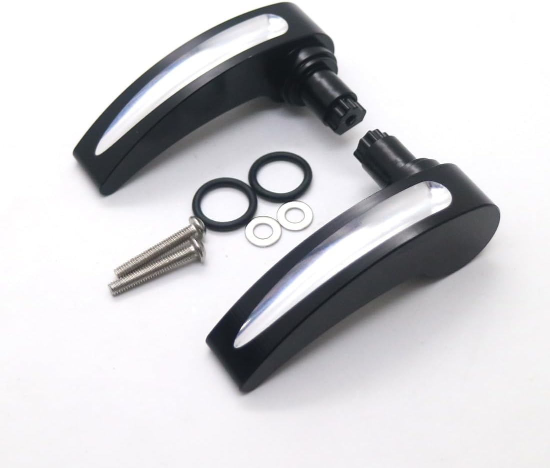 ya 12 10.8 baidi Mototrcycle Black CNC Saddlebag Latch Lever Lid Lifter for Harley Touring 14-17