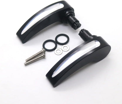 ya 12 10.8 baidi Mototrcycle Black CNC Saddlebag Latch Lever Lid Lifter for Harley Touring 14-17