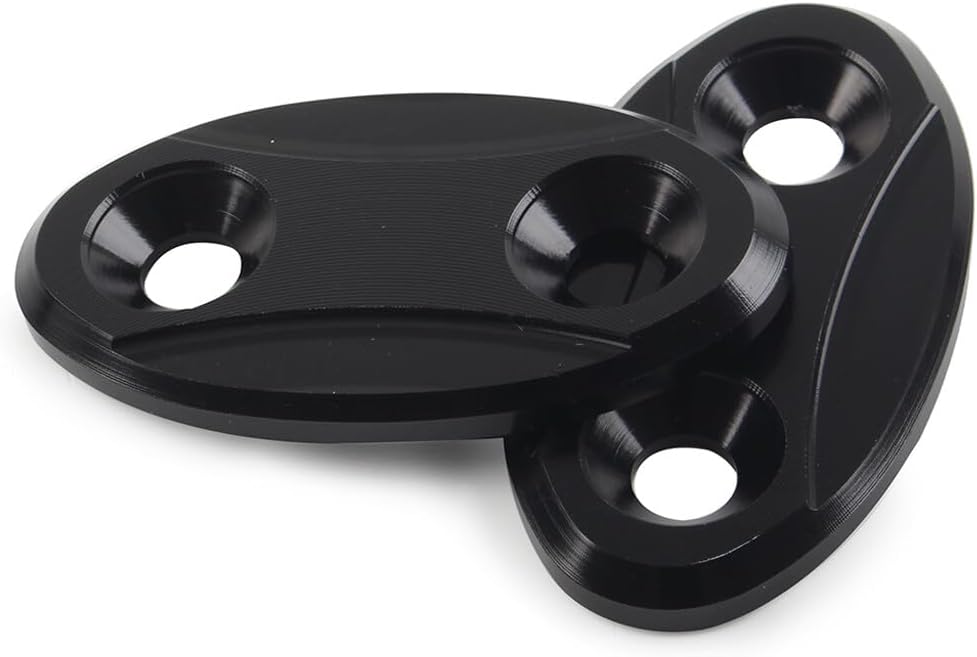 ya 23 10.7 baidi 2x Rearview Mirror Block Off Base Plates Cover for BMW S1000RR 2009-2018 Black