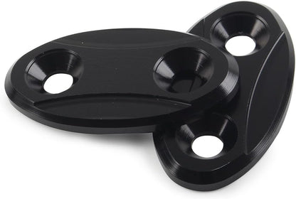 ya 23 10.7 baidi 2x Rearview Mirror Block Off Base Plates Cover for BMW S1000RR 2009-2018 Black