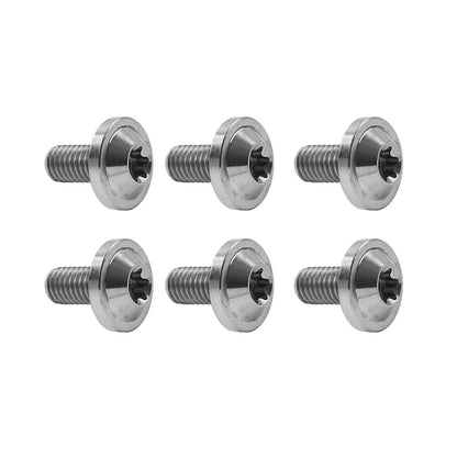 ya 9 10.24 6pcs Alloy Bolts Truss Torx Head Screws M5x25mm for Motorcycle Silver