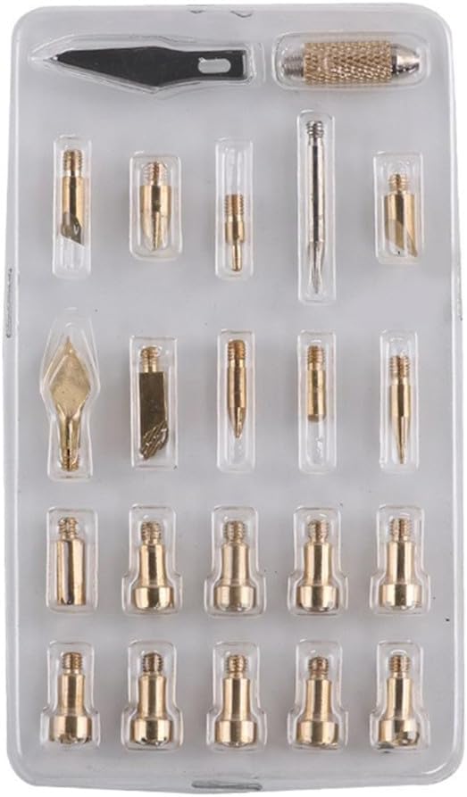 ya 28 10.13 baidi 23pcs Soldering Iron Tips Wood Burning Pen Art Leather Engraving