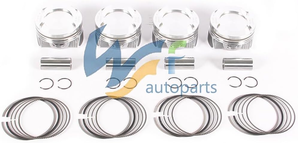 ya 4 8.24 baidi 2.0T ¦Õ 22mm Piston & Ring Kit Fit for BMW 125i 220i 420i X4 X6 11258606459