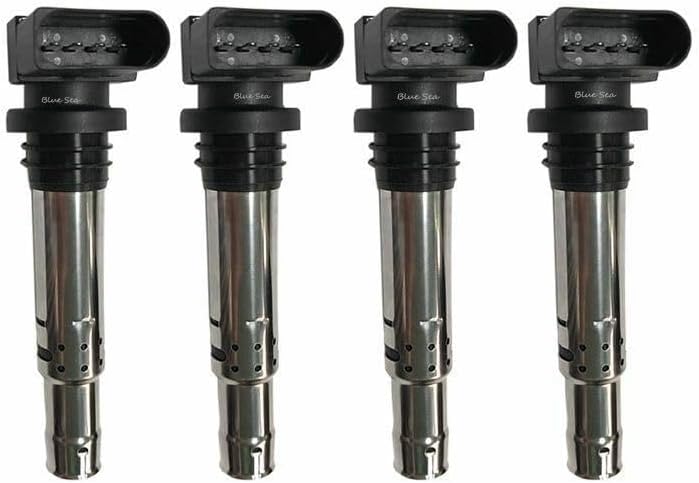 ya 4 8.24 baidi 4 PCS Ignition Coil for VW for Tiguan Beetle for Passat for JETTA for Golf Eos Touran 036905715G
