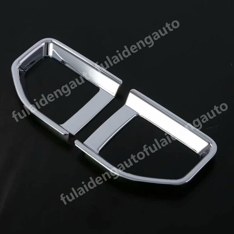 ya 6 8.14 for Jeep for Wrangler JL 2018-2022 Chrome Car Rear Bumper Fog Lamp F for Ram e Trim 