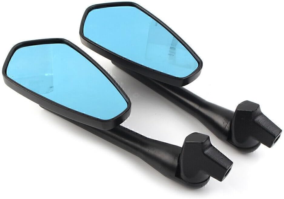 ya 2 8.15 for All Motorcycle 7/8 Handle Bar End 2X Rear Side Mirrors Rearview Universal