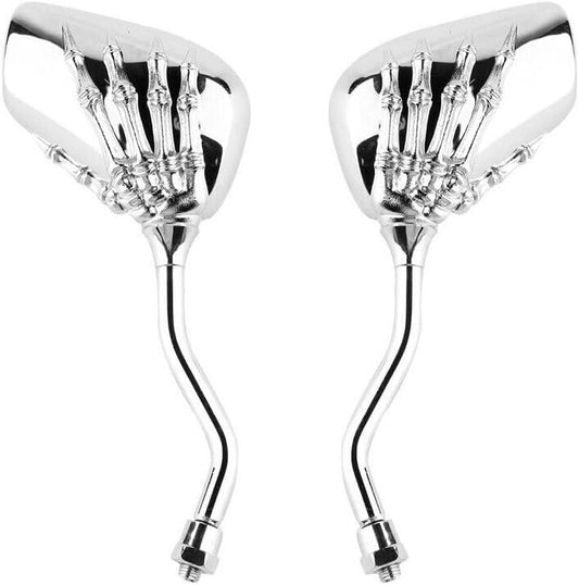 ya 14 9.20 zhengce Motorcycle Rear View Skull Hand Claw Mirror for Honda Shadow Spirit 1100-1