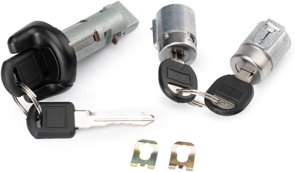 ya 11 9.14 baidiIgnition Lock Cylinder and Door Lock Tumbler are Compatible with for Chevrolet for GMC Pickup Key Similar to -