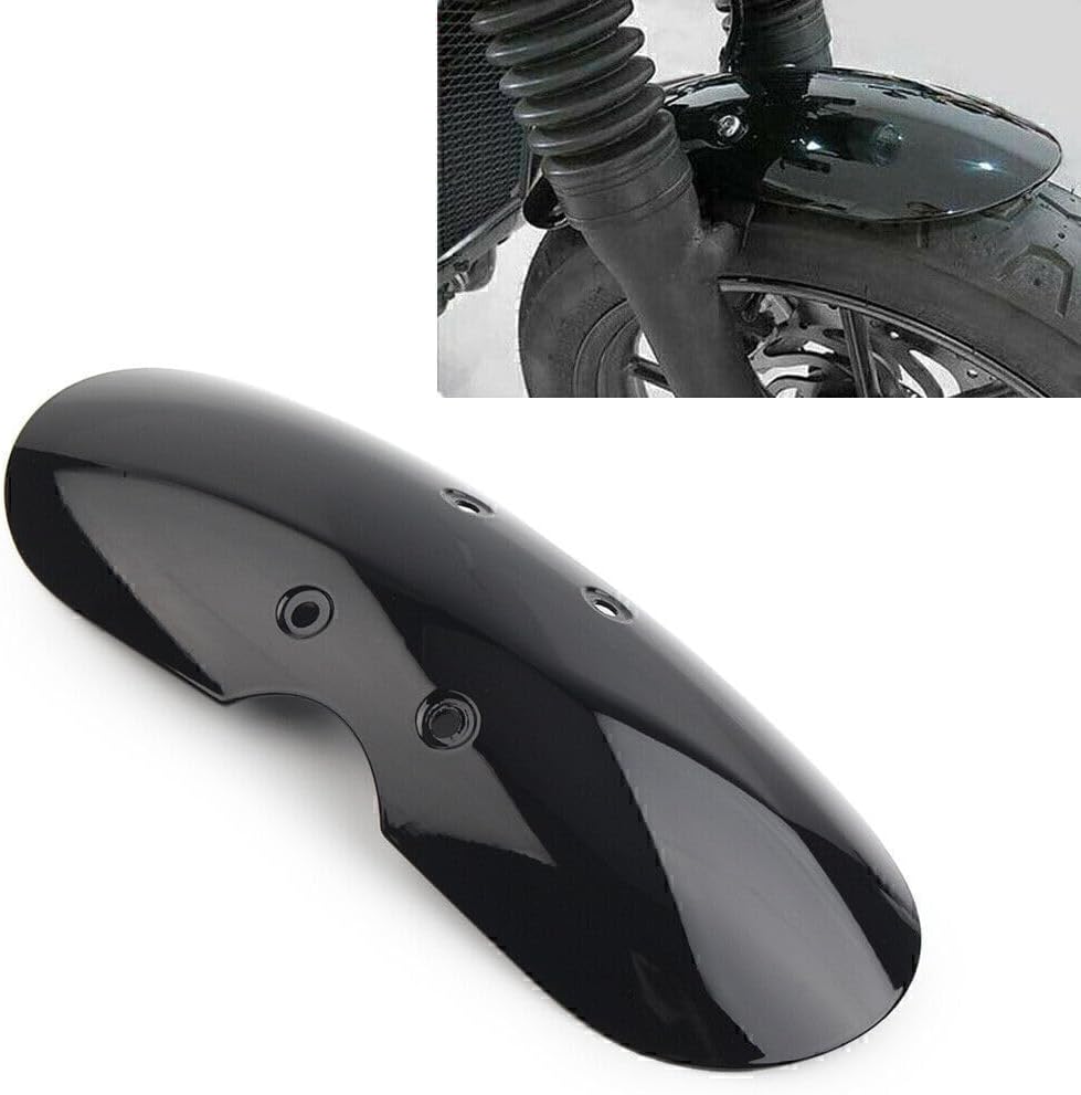 ya 4 8.10 Short Front Fender Mudguard Cover Protect Black Fit 01-16 Sc for Ram bler/Thruxton 900