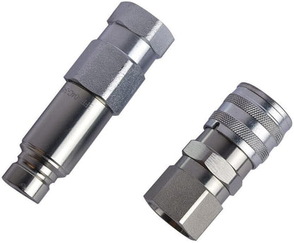ya 5 8.24 baidi 7246777 7246790 Male & Female Flat Face Coupler Kit Compatible With Bobcat
