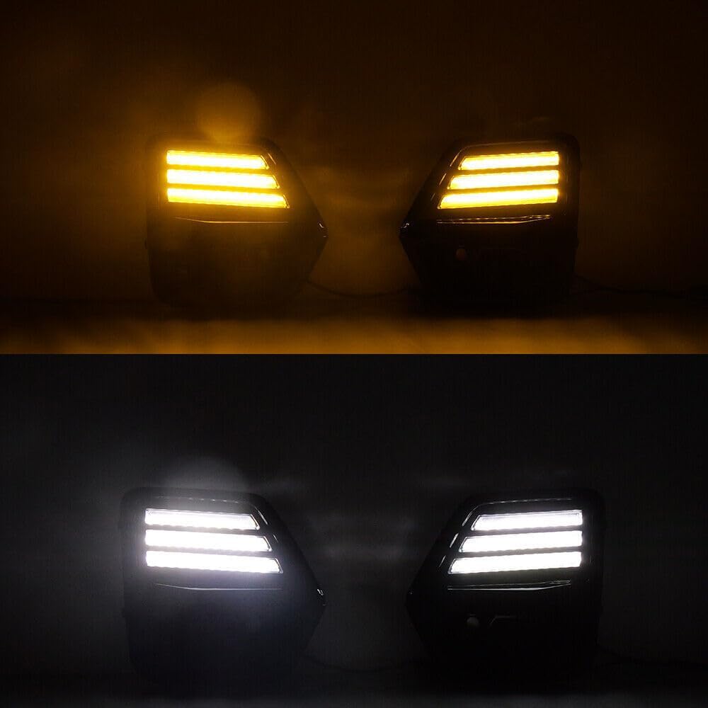 ya 2 8.15 Daytime running light LED fog strip turn signal for Chevrolet Colorado 2023-2024