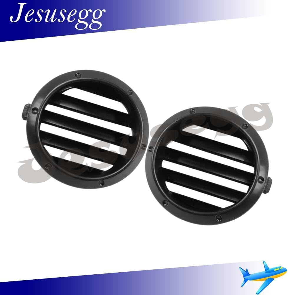 ya 9 10.24 Pair Fog Light Cover Right+Left Side for Toyota Highlander 2004-2007