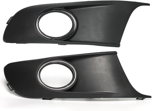 ya 4 8.10 for VW TOURAN/CADDY 2010-2014 FRONT BUMPER FOG LIGHT GRILLES COVERS & FOG LIGHTS