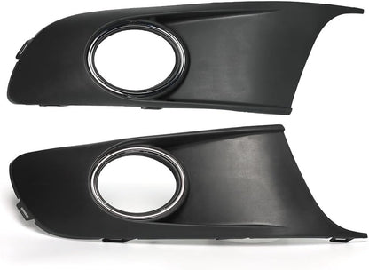 ya 10 9.16 zhengce for VW TOURAN/CADDY 2010-2014 FRONT BUMPER FOG LIGHT GRILLES COVERS & FOG L