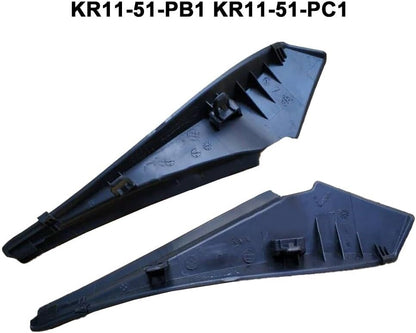 ya 23 10.7 baidi 2pcs Corner Windshield Black Easy Installation KR11-51-PB1 KR11-51-PC1a