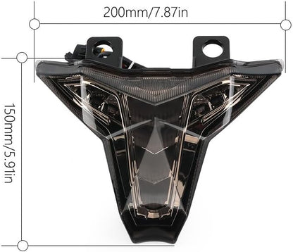 ya 4 8.24 baidi LED Brake Tail Light Turn Signal for Kawasaki Ninja ZX-6R ZX636 ZX-10R/RR ZX1000