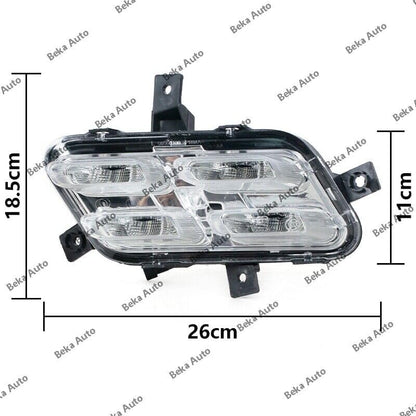 ya 2 8.15 A pair of front bumper fog lights DRL suitable for Chery Jetour X70 X70S X90 2018-2021 LH&RH