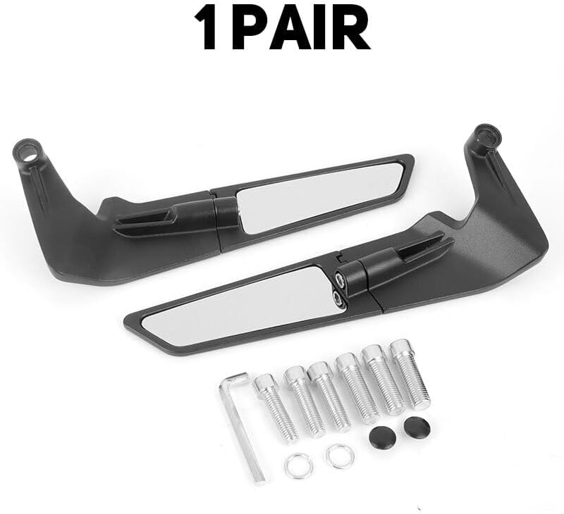 ya 2 8.15 Fixed Wing Rear View Mirrors for Yamaha MT01 MT03 MT07 MT09 MT10 MT15 FZ09 FJ09