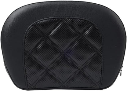 ya 6 8.14 Stitching Passenger Black Sissy Bar Backrest Pad Bracket for Harley Street Glide