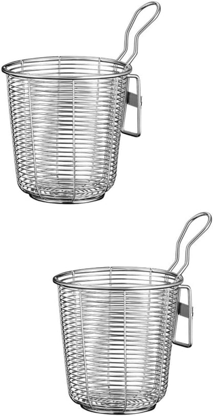ya 14 9.20 baidi Set of 2 Stainless Steel Colander Kitchen Strainer with Handle Hot Pot-2