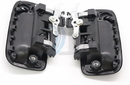 ya 10 9.16 baidi Door Handle 2X Black LH & RH Pair Outer Exterior for Tacoma Pickup Truck 95-04