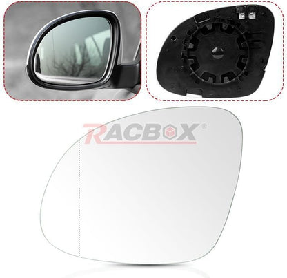 ya 11 9.14 baidiMirror Glass w/Backing Plate for VW for Tiguan 2009-2017 Driver Left Side Heated