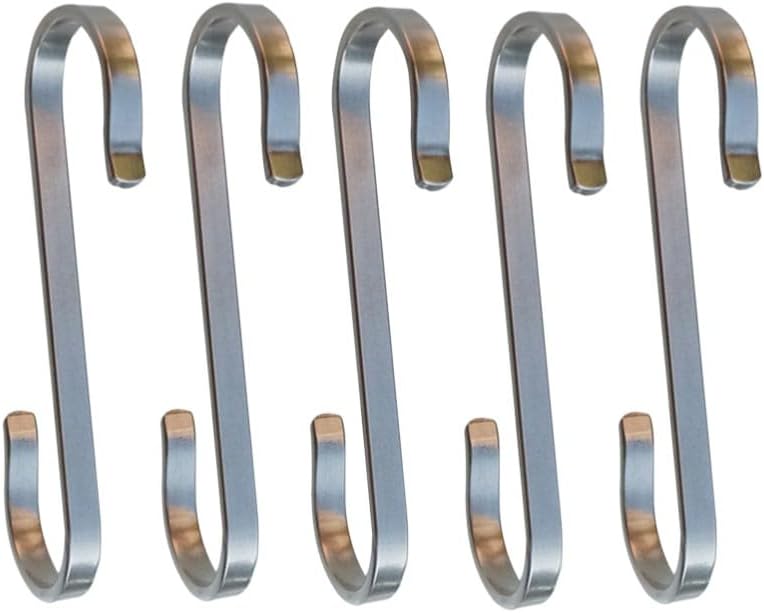 ya 26 10.21 baidi 10 Pcs Stainless Steel Hook Kitchen Hooks for Pans Metal Hanging-2