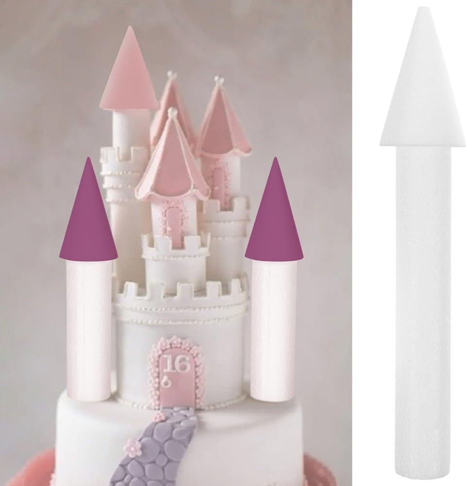 ya 11 9.14 baidiWhite Castle Foam Cake Set for Decorating & Crafts