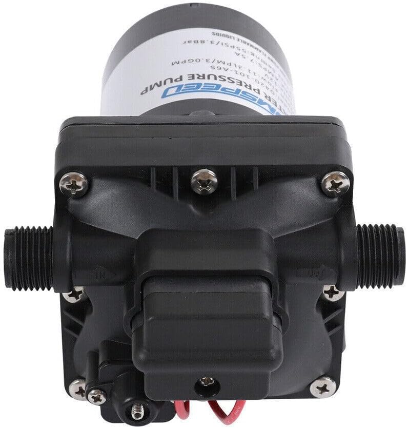 ya 10 9.16 baidi 12V For 3.0 GPM RV Water Pump 4008-101-A65 Revolution 55 PSI W/Strainer Marine