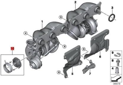 ya 4 8.14 Exhaust for MAN ifold Turbo for Charger Repair Kit for BMW E82 E90 E60 F01 N54 11658627680
