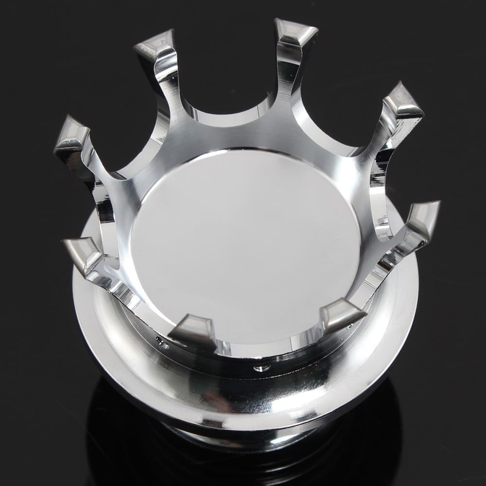 ya 13 9.15 baidi Crown Style Oil Cap Fuel Tank Right-hand Thread Billet for Harley Softail