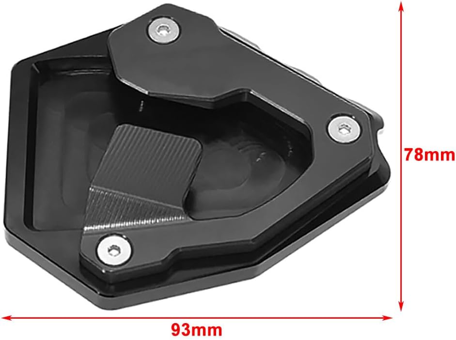 ya 4 8.8.2 Side Stand Enlarge Kickstand Pad Silver for Honda NT1100 2021 2022 2023