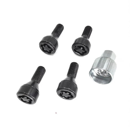 ya 28 10.13 zhengce 36136792849 5Pcs Wheel Lock Anti-Theft Bolt Set for BMW 1 3 5 6 7 Z3 Z4 Z8