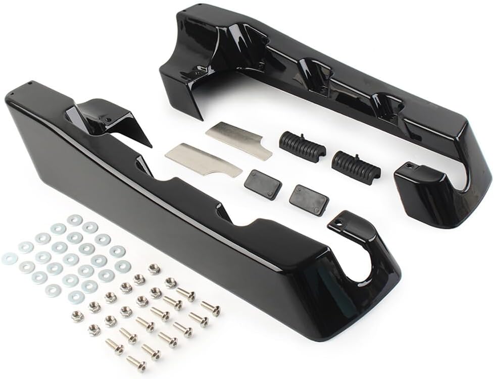 ya 11 9.14 baidi4 Hard Stretched Saddle Bag Extensions Fits for Harley Touring Road King 94-13
