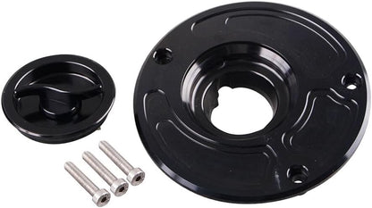 ya 4 8.8.2 CNC Fuel Gas Tank Cap Cover for Kawasaki 2003-2006 Z1000 2002-2005 ZZR1200 Black