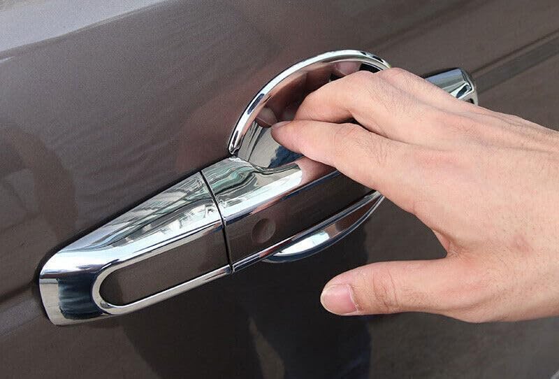 ya 5 8.10 for Range Rover Evoque 2012-19 Chrome Outside Door Handle Molding Cover Trim 8X