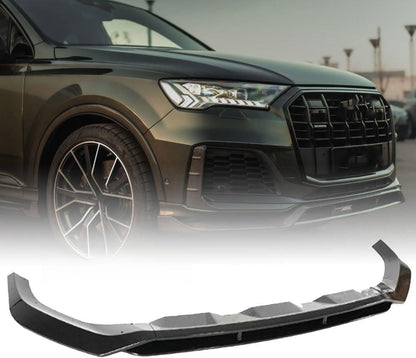 ya 2 8.15 GT Style Front Bumper Lip Kits for Audi Q7 S-line SQ7 MK2 2019-2023 Glossy Black