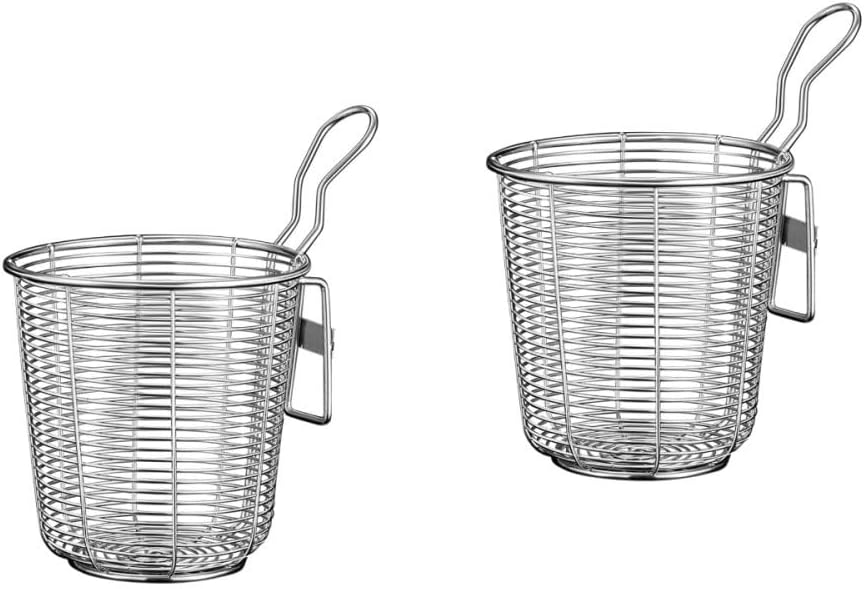 ya 14 9.20 baidi 2 Pieces Stainless Steel Colander Hot Pot Strainer Ramen Noodle for Pasta-1