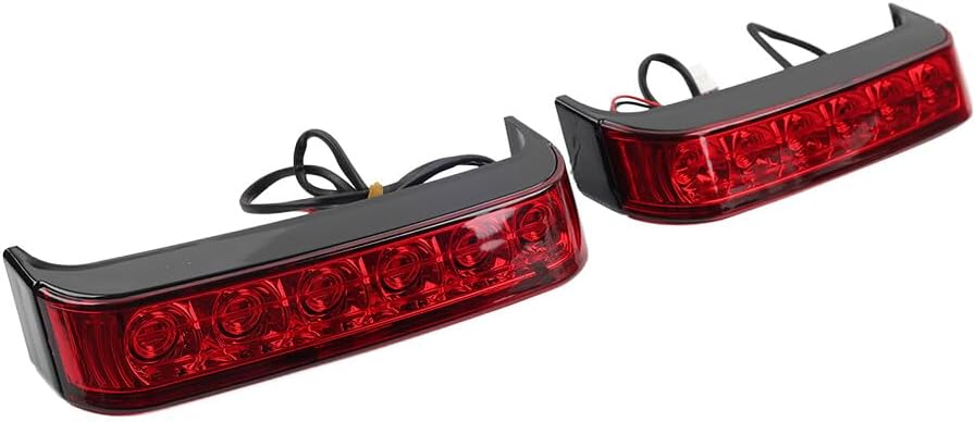 ya 10 9.16 zhengce Black Saddlebag Run Brake Tail Light FIT For Harley Touring Street Glide FL