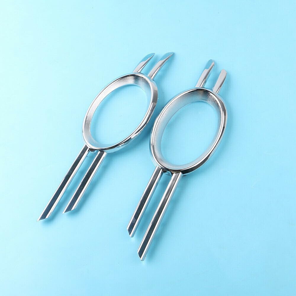 ya 4 8.10 Pair R + L fog light grills for Mercedes-Benz 07-09 E-Class W211