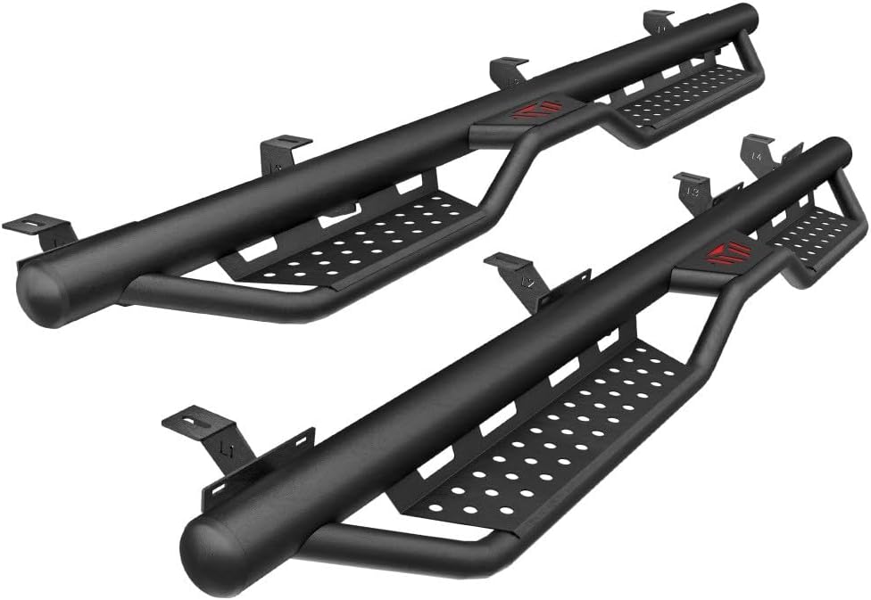 ya 5 8.10 2PCS Running Boards for 2018-2025 for Jeep Gladiator JT 4 6 2Stair Side Steps Black