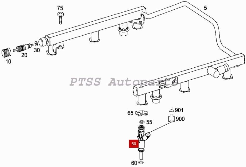 ya 10 9.16 baidi OE A2720780249 Fuel Injector 1pcs for Mercedes-benz ML550 GL Class