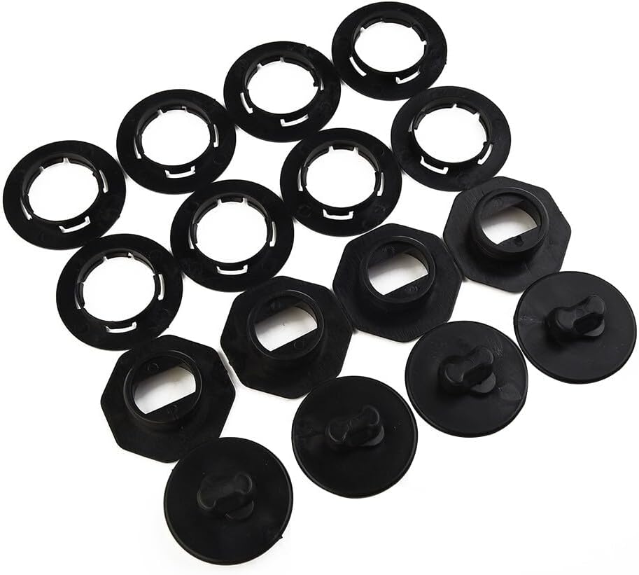ya 4 8.10 4 Set Universal Car Floor Mat Clips Retainer Carpet Fixing-Clamps Holders Black