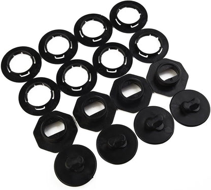 ya 4 8.10 4 Set Universal Car Floor Mat Clips Retainer Carpet Fixing-Clamps Holders Black