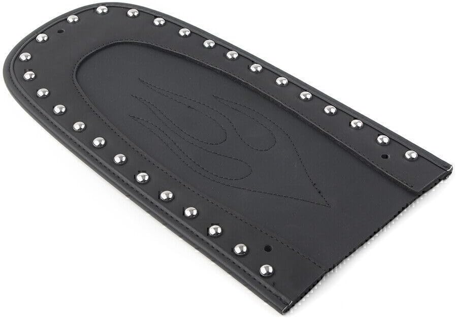ya 4 8.10 Leather Flame for SEAT Rear mudguardBib for Harley Street Glide FLHX 2006-2019 Black