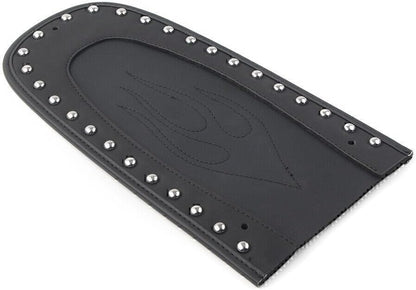 ya 4 8.10 Leather Flame for SEAT Rear mudguardBib for Harley Street Glide FLHX 2006-2019 Black