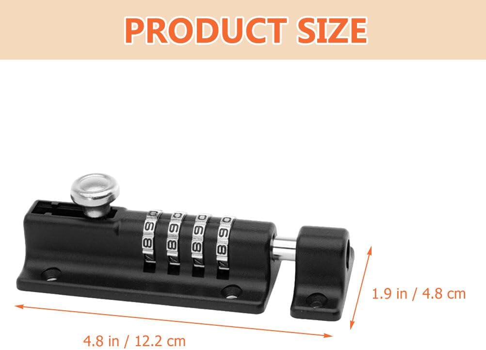 ya 26 10.21 baidi Gate Locks for Outdoor Fence Key Code Bedroom Sliding Metal Password Random