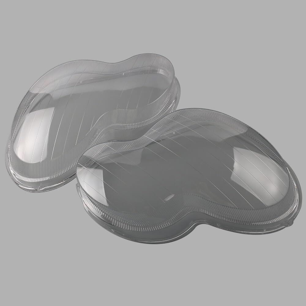 ya 9 10.24 2Pcs Headlight Lens Cover Left+Right Side Replacement For 2001-2007 C-Class W203